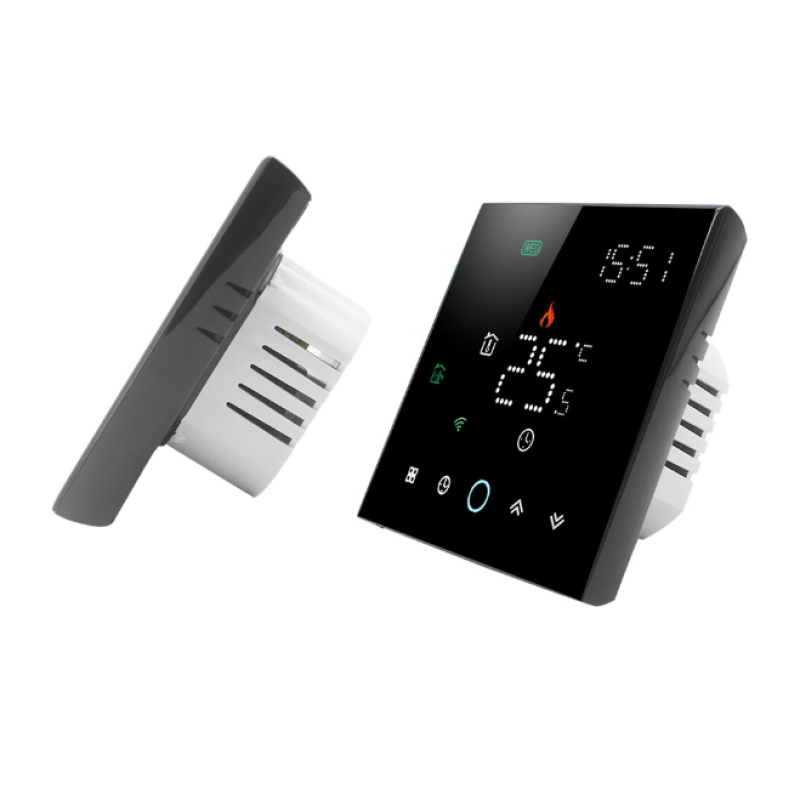 Wi-Fi скляний терморегулятор Ecoset TGW-003 Wi-Fi з датчиком підлоги 3м